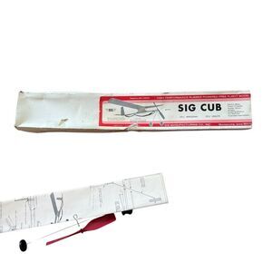 Sig Cub KIT FF-1 Balsa Plane For Parts *Read*
